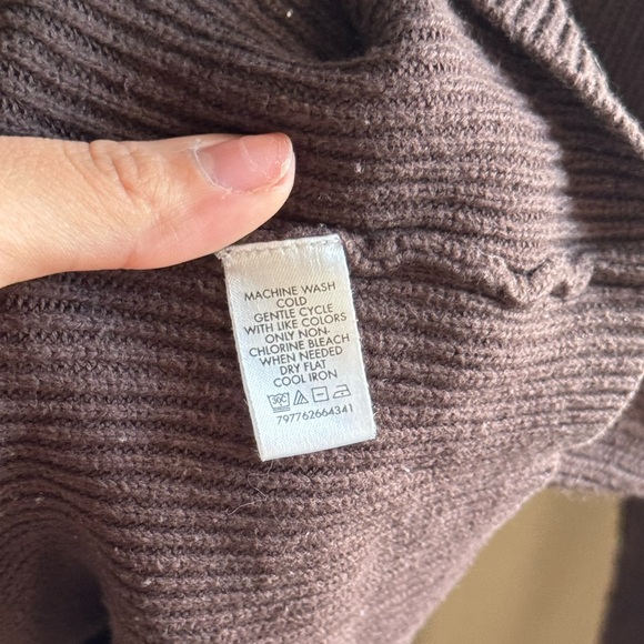 Calvin Klein Men's Dark Brown Zip-Up Sweater - Picture 4 of 5